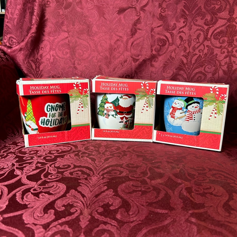 Royal Norfolk Christmas Gift‎ Mug Lot/3 NWOT